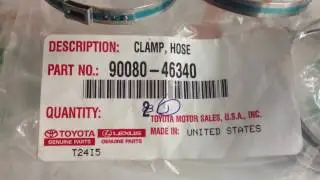 9008046340 90080-46340 Оригинал хомут пыльника рулевой рейки тяги рейки Toyota Highlander Lexus RX