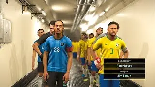PES 2019 | BRAZIL vs WORLD CLASSICS | Full Match | All Goals HD | Gameplay PC