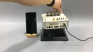 Nixie tube clock with Bluetooth speaker