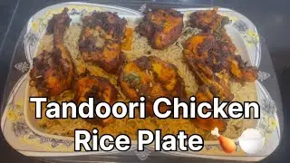 Tandoori Chicken Rice 🔥 | Juicy & Flavorful! 🍛