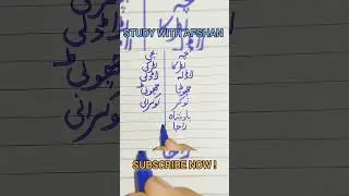 Muzakar or monas Urdu Grammar easy to learn| Study with Afshan