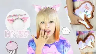 DIY: ACCESORIO KAWAII HARAJUKU | DIADEMA CUERNOS | AKARI BEAUTY
