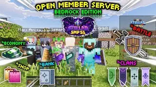 OPEN SERVER BEDROCK 1.21+ SURVIVAL EKONOMI 💰 | RANK & SENJATA LEGEND SAAT OFFICIAL RELEASE ‼️