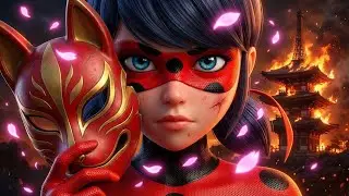 DEMON SLAYER LADYBUG! 👹 Samurai Transformation Anime Style | Epic 4K Miraculous Ladybug Animation
