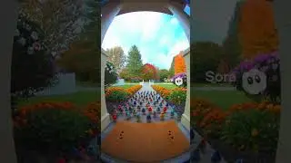Birds at the Doorbell &mdash; Wonderful animal moment Caught on Camera #shorts