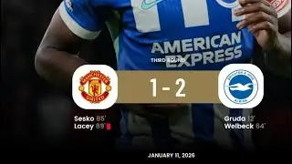 Manchester Utd season is over already! Man Utd 1 Brighton 2 Old Trafford needs to become a fortress 
