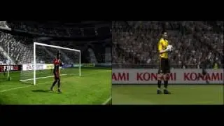 FIFA 09 vs PES 2009 comparison video