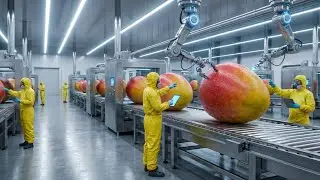Amazing Food Processing Machines: Dried Mango Factory (Start to Finish)