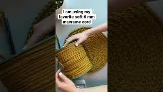 My favorite colorful 6 mm macrame cord 🧶