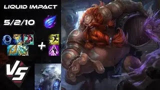 Team Liquid Impact TOP Gragas vs Volibear - NA Grandmaster Patch 25.S2.6