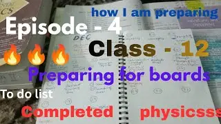 Ep - 4 preparing for board class 12 | CBSE 2026 board | study vlog| my strategy for board Study 