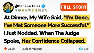 At Dinner, My Wife Said, “I’m Done, I’ve Met Someone More Successful.” I Just Nodded. When The…