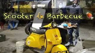 Delicious chicken Barbecue on a scooter / Must Try / Amazing Taste 😋