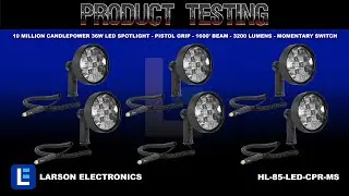 10 Million Candlepower 36W LED Spotlight - Pistol Grip - 1600' Beam - 3200 Lumens - Momentary Switch