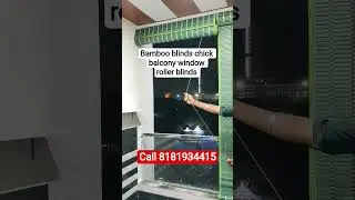 Bamboo Chick Blinds for Balcony & Windows Noida | Greater Noida 📞 8181934415 #bambooblinds #short