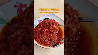 Sambal Bajak - savory, slightly sweet and not TOO spicy ✨ Recipe in comments! #sambalbajak #recipe