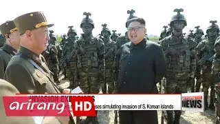 Kim Jong-un oversees military exercises simulating invasion of S. Korean islands
