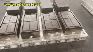 EPS box mold with box lid and box bottom in the same mold