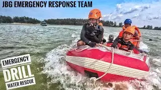Emergency & Lifeguarding Drill || WATER RESCUE SIMULATION || JBG EMERGENCY RESPONSE TEAM #emergency
