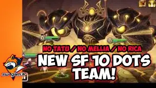 summoners war: new DOTS strategy Steel Fortress B10!! no tatu /no mellia /no rica