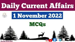 1 November 2022 Current Affairs || Daily Current Affairs 1 November 2022 #currentaffairs #dailynews