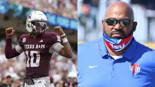 Texas A&M quarterback Marcel Reed and Dad/Coach Rod Reed Convo