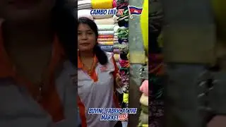 Cheap Fabric!!! 😁💯 #fabric #cambodia #sewing #travel