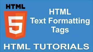html text formatting tags