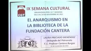 EL ANARQUISMO EN LA BIBLIOTECA DE LA FUNDACI&Oacute;N CANTERA