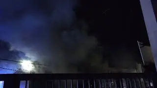 Instandhaltungsdepot ausgebrannt - Massive Rauchentwicklung