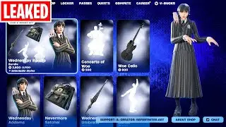 Wednesday Addams Fortnite ITEM SHOP (Skin, Emote & Bundle | Fortnitemares 2025)