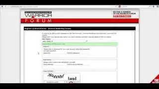 Warrior Forum How To Setup Account