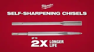 MILWAUKEE SHELF SHARPENING CHISELS SDSplus & SDSmax