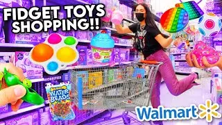 Fidget Toys Shopping At Walmart + Store Bought Slime Shopping