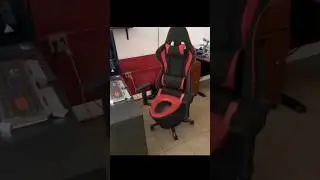 Toilet on a gaming chair