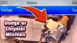 How to Diagnose and Fix p0740 Code | Dodge and Chrysler Mini Van | TCC Solenoid Removal