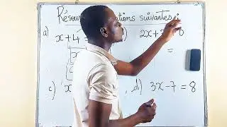 Résoudre une équation dans de dégré 1 dans  R ##maths #fonction #education #mathematics 