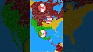 Мексика, Канада против США | Огайо спасает США (ждите Огайо) #countryballs