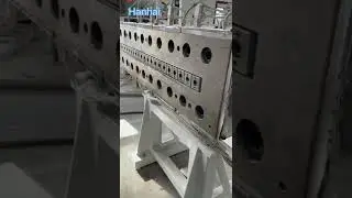 Conical double screw extruder wpc door panel window profile extrusion making machine