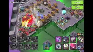 Boom Beach - Mega Crab - Attack 742 (Clear=Free Attack) (Hasty Crab=Speed) (Reverse)