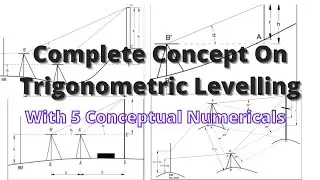 Trigonometric Levelling | Complete Concept On Different Cases Of Trigonometric Levelling | Surveying