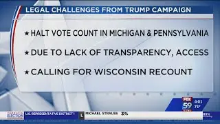 Legal challenges from Trump campaign