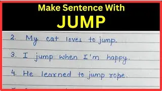 Make Sentence With Jump | Make Sentence Of Jump |  Simple Make Sentence Of Jump