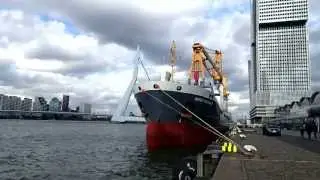 Multi purpose vessel Onego Navigator at the Wilhelminakade, Rotterdam, Netherlands 2013-10-04