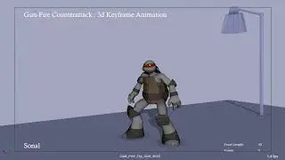 Gun-Fire Counterattack : 3D Keyframe Animation