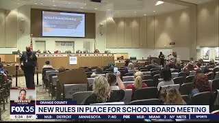 New policies in place at Orange County School Board meeting