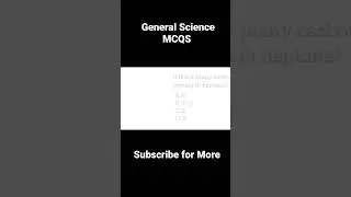 General ScienceMCQS Part 4 #generalsciencemcqs #generalscience #shortsyoutube #shortsviral #shorts