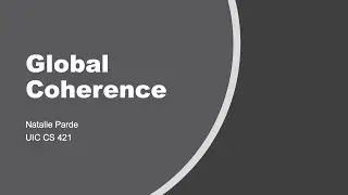 Global Coherence