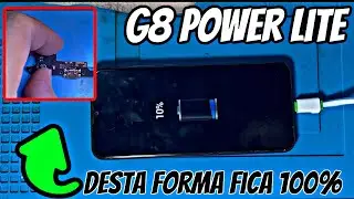 Motorola Moto G8 Power lite não carrega | Como trocar conector de carga original passo a passo
