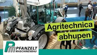 Abhupen mit dem Pm Trac III auf der Agritechnica 2013